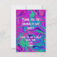 Festa de Slime de Aniversário Menina Rosa Neon Azu