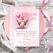 Festa de Um Aninho da Menina Ganso Boba Rosa