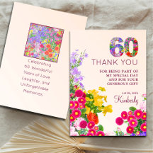 Festa floral moderna de 60 anos de 60 anos