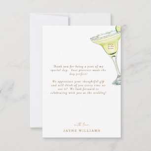 Cartão De Agradecimento Festa na Câmara Mensagem Margarita Obrigado