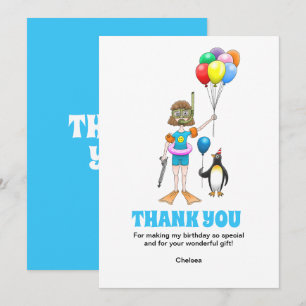 Cartão De Agradecimento Festa na Piscina