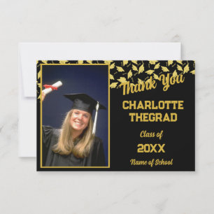 Cartão De Agradecimento Festas de formatura Personalizar foto