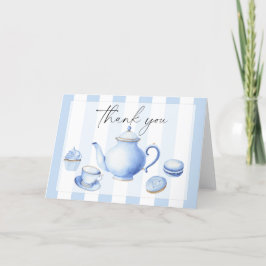 Cartão De Agradecimento Festas do Chá Flores baby shower obrigado