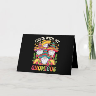Cartão De Agradecimento Fiesta Com Meu Gnomigos Gnomos Cinco De Mayo
