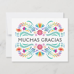 Cartão De Agradecimento Fiesta Floral Birthday Chá Wedding