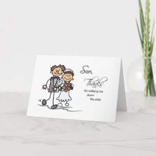 Cartão De Agradecimento Filho, Obrigados por me perseguir no Homem da Águi