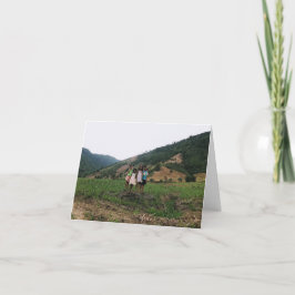 Cartão De Agradecimento Filhos de Fazenda das Filipinas