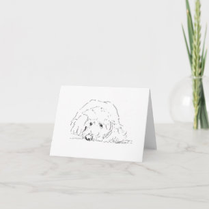Cartão De Agradecimento Filhote de Cockapoo, Ideias de Presentes para Aman