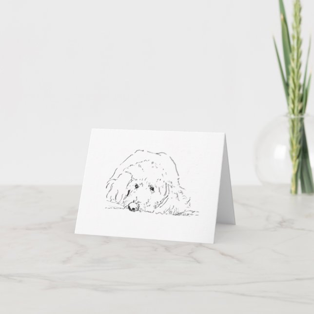 Cartão De Agradecimento Filhote de Cockapoo, Ideias de Presentes para Aman (Frente)