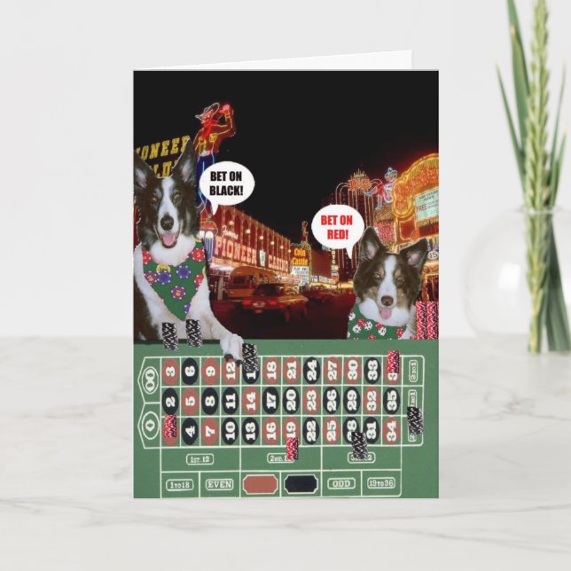 Cartão De Agradecimento Filhotes de cachorro de Vegas (Frente)