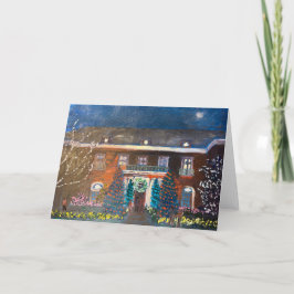 Cartão De Agradecimento Filoli Holiday Light Show greeting card
