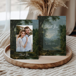 Cartão De Agradecimento Fine Art Landscape Romantic Wedding Thank You