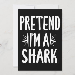Cartão De Agradecimento Fingir Que Sou Um Tubarão Que Fácil Palavras De 