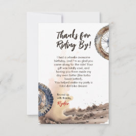 Cartão De Agradecimento First Lap Little Racer Birthday