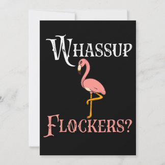 Cartão De Agradecimento Flamingo | Bloqueadores Flamingo Whassup
