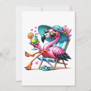 Cartão De Agradecimento Flamingo legal