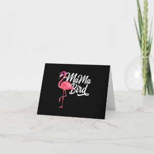 Cartão De Agradecimento Flamingo Theme Birthday Gift - Mama Bird Flamingo