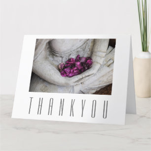 CARTÃO DE AGRADECIMENTO FLAT GREETING CARD : THANK YOU : BUDDHA