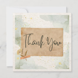Cartão de agradecimento Flat Square