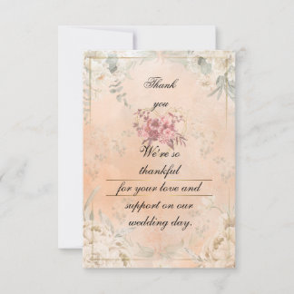 Cartão De Agradecimento Flat Thank You Card