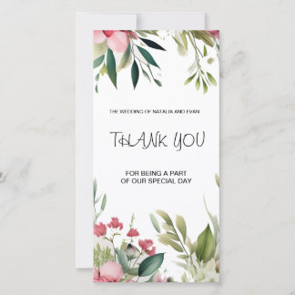Cartão De Agradecimento Flat Thank You Card