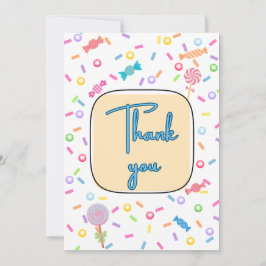 Cartão De Agradecimento Flat Thank You Card