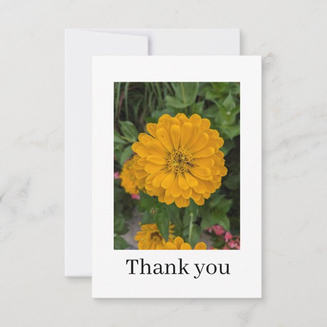 Cartão De Agradecimento Flat Thank You Card (Frente)