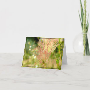Cartão De Agradecimento Flor cor-de-rosa Wispy - Notecard floral