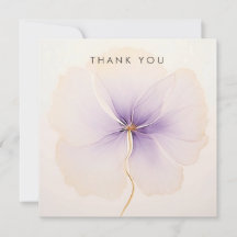 Flor de Aguarela Lavanda Minimalista