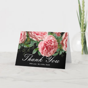 Cartão De Agradecimento Flor Rosa Obrigado