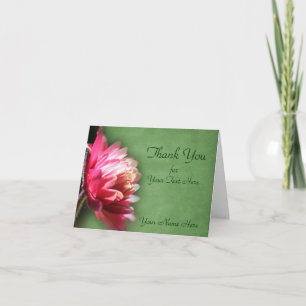 Cartão De Agradecimento Flor Vermelho Na Natureza Da Luz Do Sol Obrigado