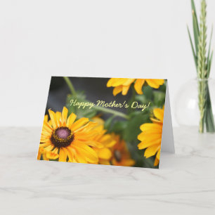 Cartão De Agradecimento Floral Black Eyed Susans Photo Mother's Day Blank