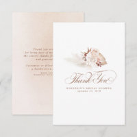 Floral de Luz de Grama Elegante Pampas Obrigado