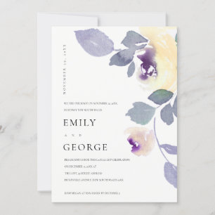 CARTÃO DE AGRADECIMENTO FLORAL DE ROSA LILAC AMARELO, NÓS LIGAMOS A PLACA