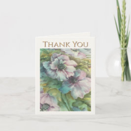 Cartão de Agradecimento Floral Elegante – Arte Bot
