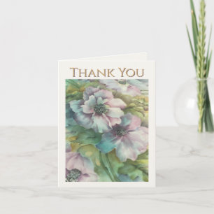 Cartão de Agradecimento Floral Elegante – Arte Bot