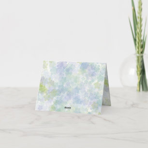 Cartão de Agradecimento Floral em Aquarela