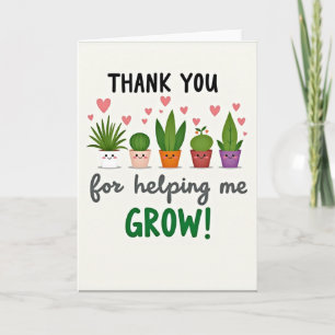 Cartão de Agradecimento Floral Grow