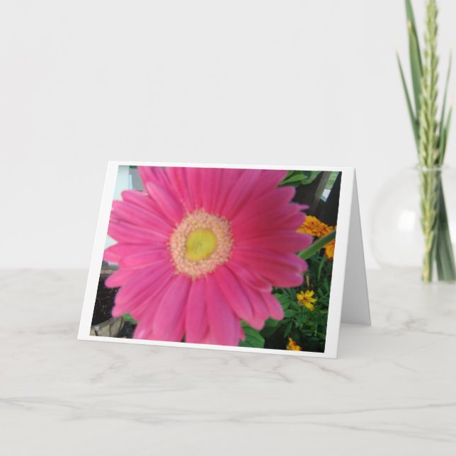 Cartão De Agradecimento Floral, Obrigado Pelo Presente. (Frente)