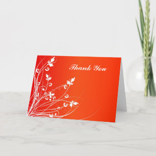 Cartão De Agradecimento Floral Thank You Card