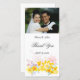 Cartão De Agradecimento Floral Wedding Obrigado (Frente/Verso)