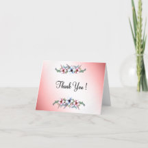 Flores de Aquarela Brilham Obrigado Interior em Br