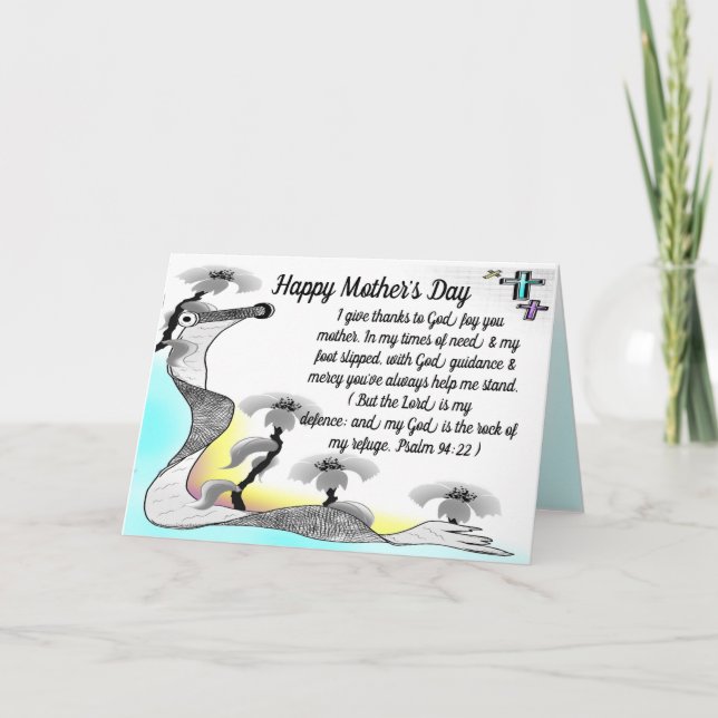 Cartão De Agradecimento Flores de dia de as mães (Frente)