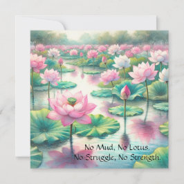 Cartão De Agradecimento Flores de Lotus e Cotação