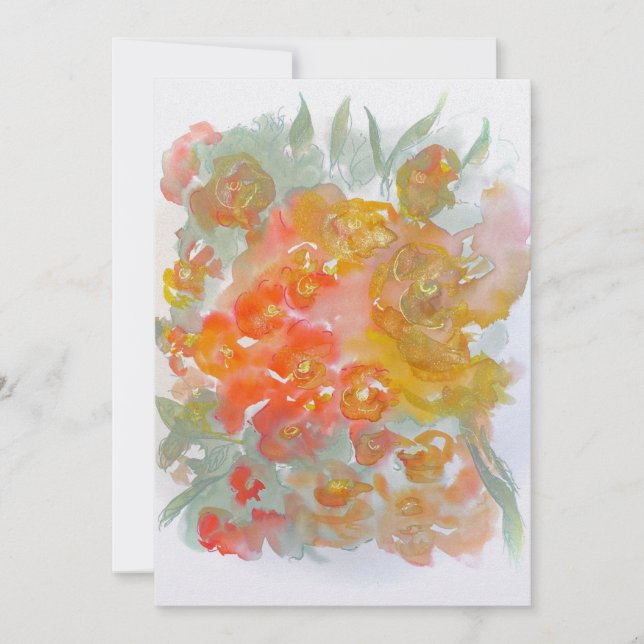 Cartão De Agradecimento Flores de primavera (Frente)