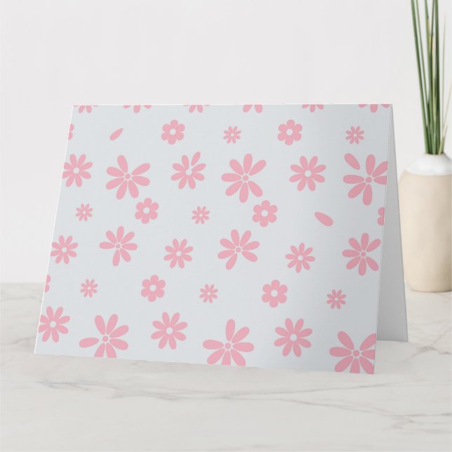 Cartão De Agradecimento Flores e Petais 12 (Frente)