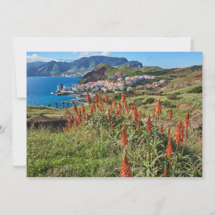 Cartão De Agradecimento Flores   Ilha da Madeira Portugal