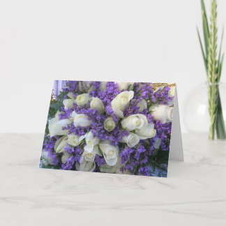 Cartão De Agradecimento Flores para casamentos