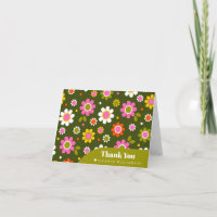 Flores Retrorísticas De Groovy Chá de panela De Ol