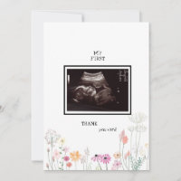 Flores Selvagens Ultrassom Foto Muito Obrigado